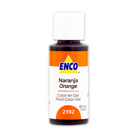 Colorante en gel color naranja Enco