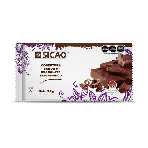 Sicao® Marqueta Sabor Chocolate Semi-amargo - 5kg / 15kg