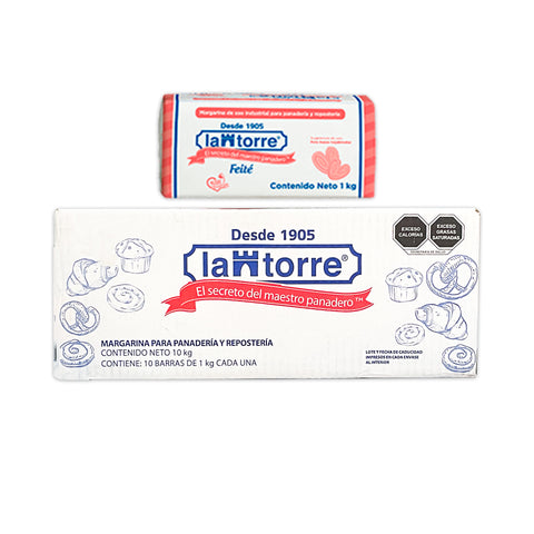 La Torre® Margarina Hojaldre - 1kg / 10kg
