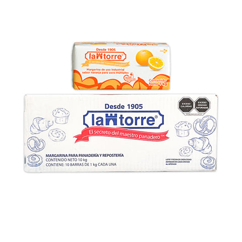 La Torre® Margarina Multiusos Sabor Naranja - 1kg / 10kg