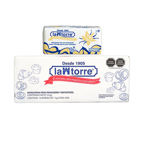 La Torre® Margarina Multiusos Sabor Vainilla - 1kg / 10kg