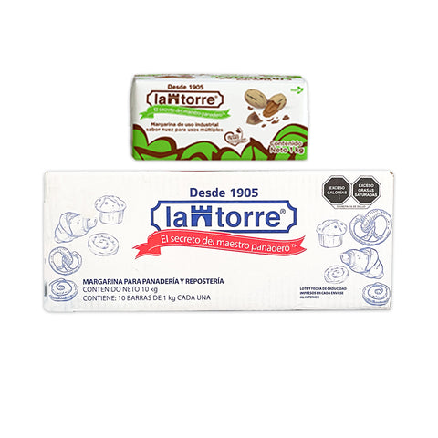 La Torre® Margarina Multiusos Sabor Nuez - 1kg / 10kg