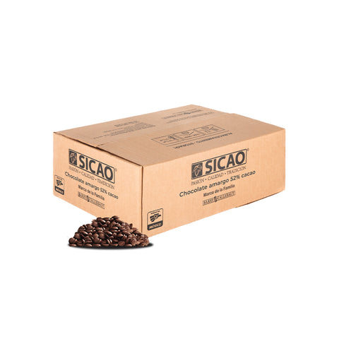 Sicao® Wafer Chocolate Semiamargo 52% Granel - 1kg / 10kg
