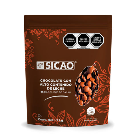 Sicao® Wafer Chocolate con Leche 28.5% - 1kg / 10kg