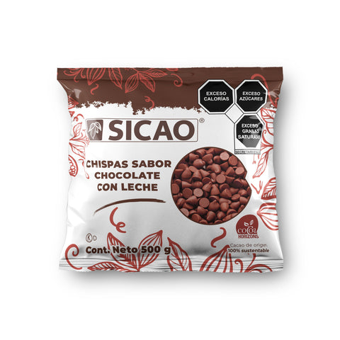 Chispas Sicao® Sabor Chocolate con Leche - 500gr / 8kg