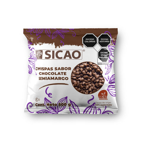 Chispas Sicao® Sabor Chocolate Semi-amargo - 500gr / 8kg