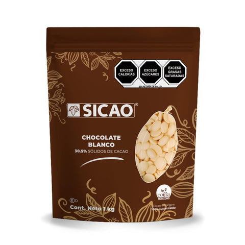 Sicao® Wafer Chocolate Blanco 32% Bolsa - 1kg / 10kg