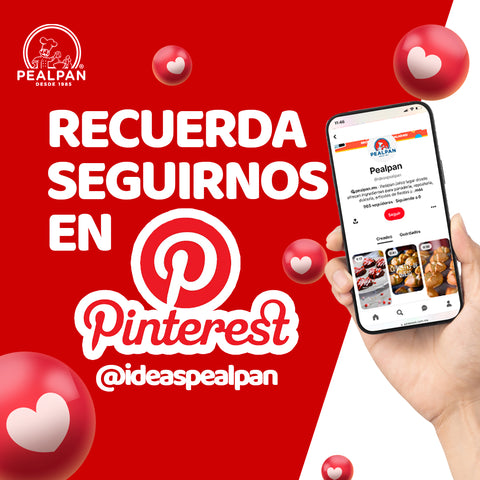 Siguenos en Pinterest.