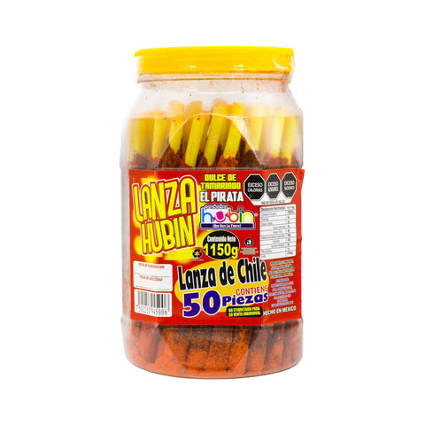 Banderillas de chile y tamarindo hubin 50 piezas.