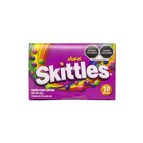 Skittles moras caramelo suave 10 piezas