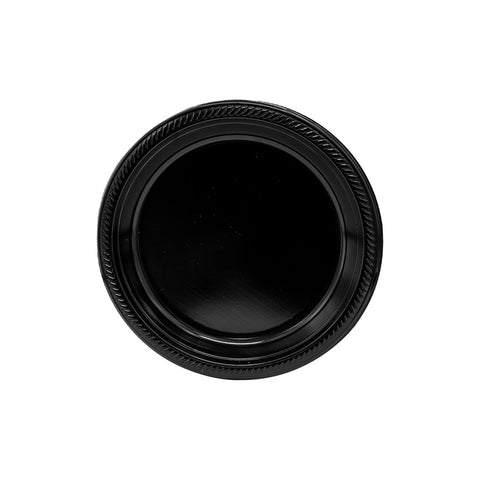 Plato 7 Pulgadas Color Negro 20 Piezas.