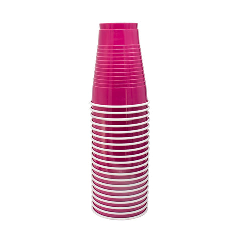 Vaso 12 Oz. Color Magenta 20 Piezas.