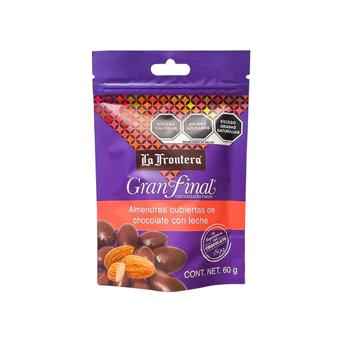 Almendras cubiertas de chocolate con leche La Frontera