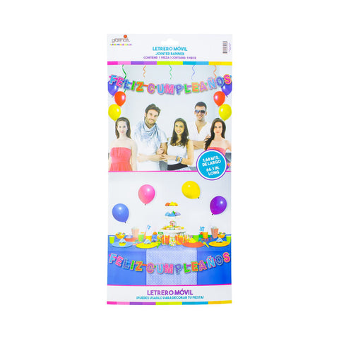 Letrero Móvil Feliz Cumpleaños