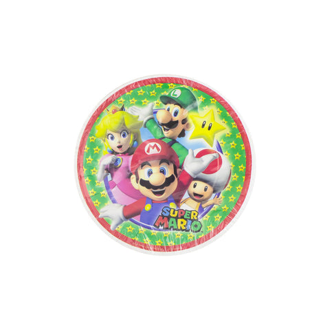 Plato 7 Pulgadas Super Mario 6 Piezas