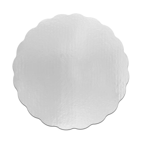Cartón Plateado Redondo 42 Cm. Pieza Pasteloso