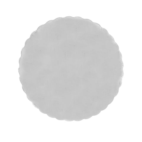 Cartón plateado redondo 34 cm Pasteloso