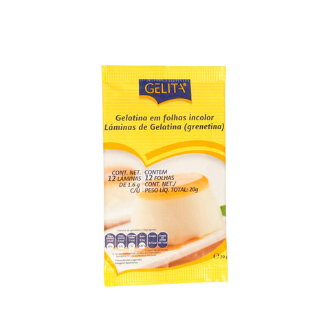 Grenetina Comestible lámina gelita 20 gr.