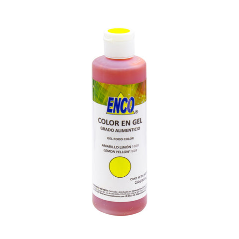 Colorante en gel color amarillo limón Enco