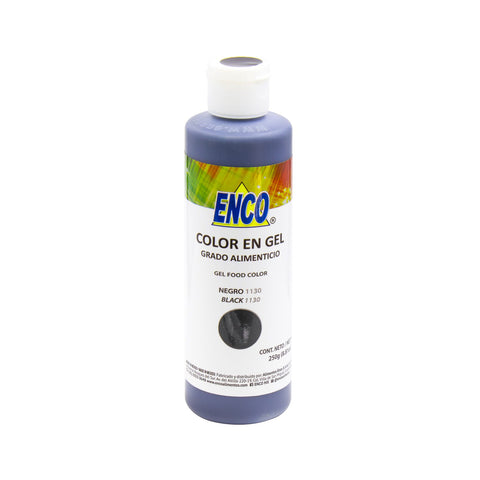 Colorante en gel color negro Enco