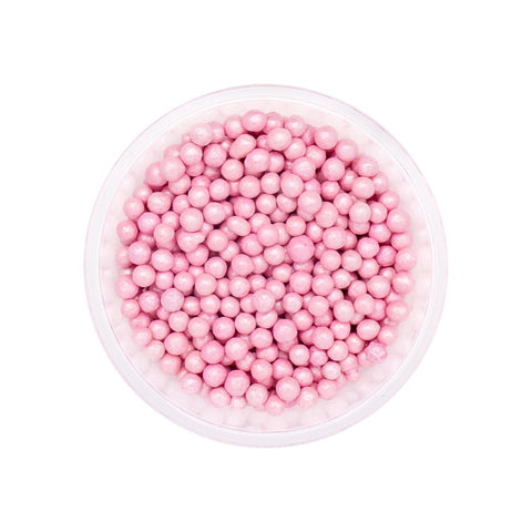 Perla mediana diamantada color rosa palo