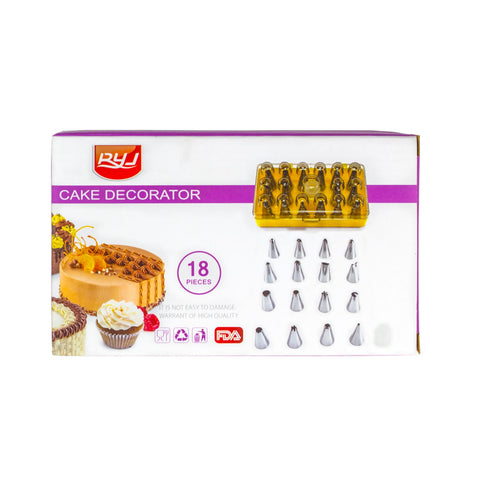 Set De 18 Duyas Acero Inoxidable Con Accesorios