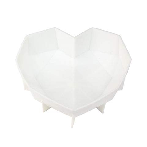 Molde De Silicón Corazón Diamante