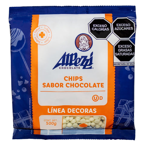 Chips sabor chocolate color blanco Alpezzi - 500g / 10kg