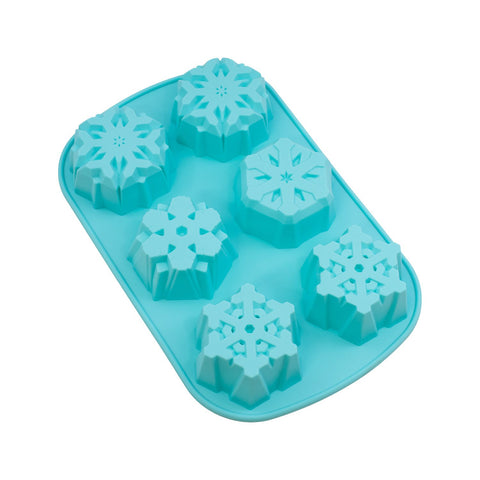 Molde de silicón con figura de «Copo de Nieve».