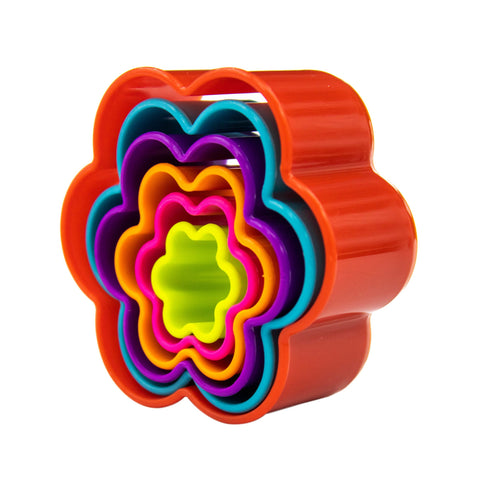 Set de cortadores de galleta flor 6 piezas.