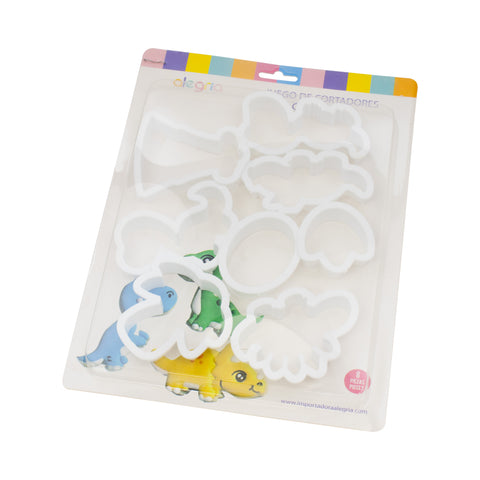 Juego Cortadores Alegría® Dinosaurios Bebés 8 Pz