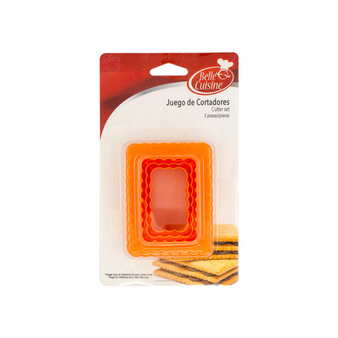 Cortador Rectangular Rizado Belle Cuisine Alegría® 3 Piezas