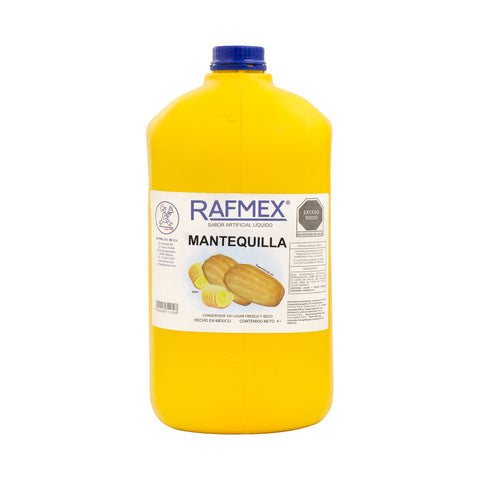 Sabor Mantequilla Líquida Rafmex 4 Litros.