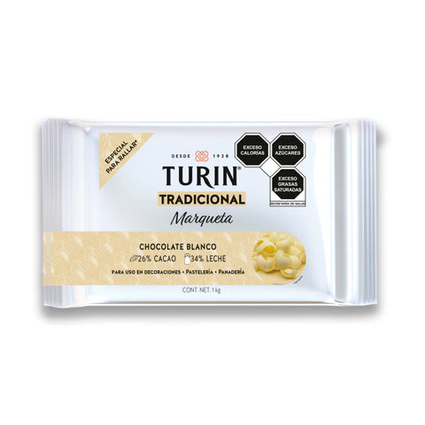 Turín® Marqueta Tradicional Chocolate Blanco