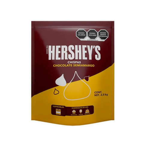 Mini Kisses Hershey’s® Semiamargo – Chispas Horneables para Repostería