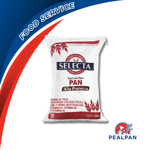 Harina Selecta® Pan Alta Proteína – Bulto de 25 kg