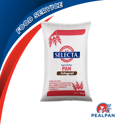 Harina Selecta® Pan Integral – Bulto de 25 kg