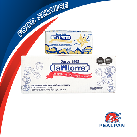 La Torre® Margarina Multiusos Sabor Vainilla - 1kg / 10kg
