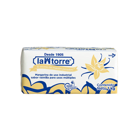 La Torre® Margarina Multiusos Sabor Vainilla - 1kg / 10kg