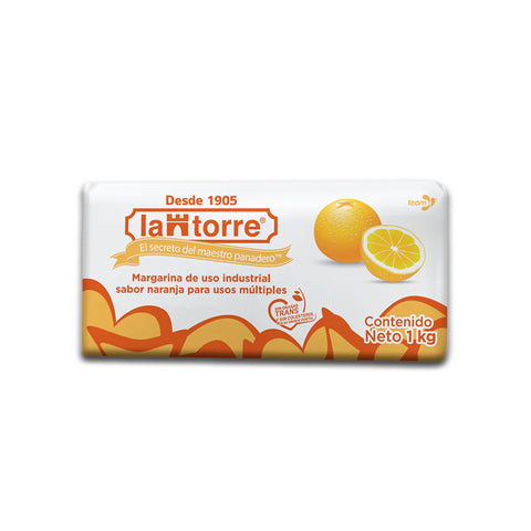 La Torre® Margarina Multiusos Sabor Naranja - 1kg / 10kg