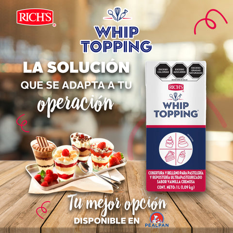 Rich's® Whip Topping® sabor vainilla cremosa UHT