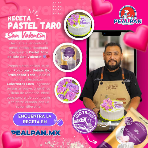 Pastel de Taro y Queso · Edición San Valentín 💜🍰