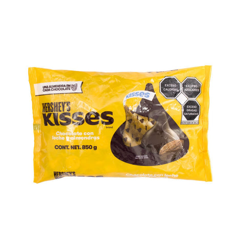 Hershey's kisses chocolate con leche y almedras