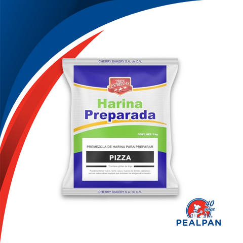 Harina Bakery Mix para Pizza Tres Estrellas 5 kg